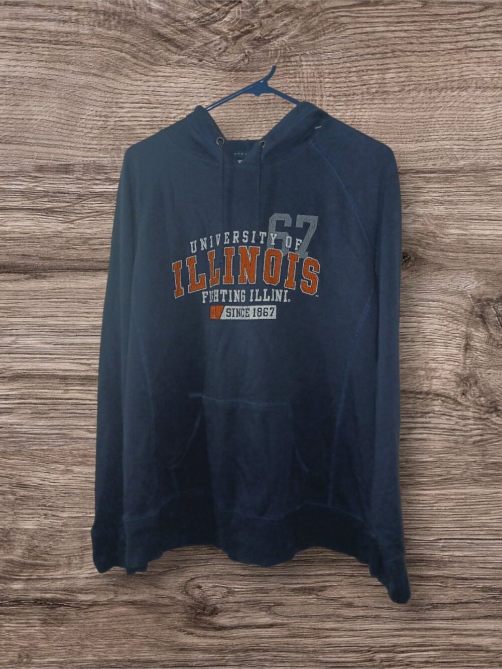 Jansport University of Illinois Fighting Illini Hoodie Size Large